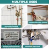 Niikappu 5 Pack Copper Press Extended Coupling Fittings, No Stop,