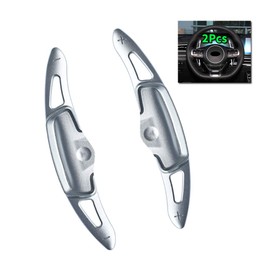 Sanrily for Kia K5 Paddle Shifter Extensions Sport Metal Steering Wheel Paddle Shifter for kia k5 LXS Sedan/EX Sedan/GT/LX Sedan/GT-Line Sedan 4-Door 2020 Paddle shifters Trim Cover- Silver