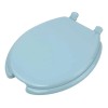 Asiento Con Tapa Redondo Azul Claro Para Wc Exel Eclipse