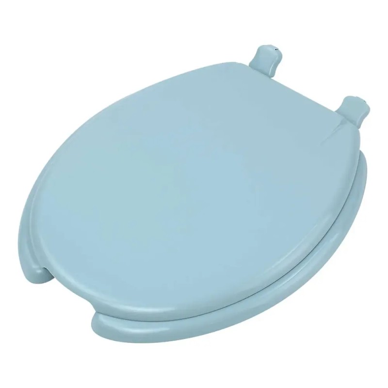 Asiento Con Tapa Redondo Azul Claro Para Wc Exel Eclipse