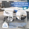 LUKETURE Desk Side Storage, No Drill Under Desk Laptop Mount,