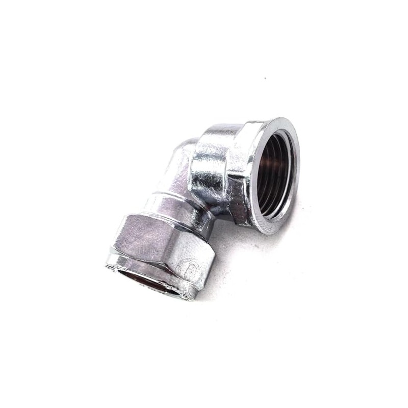 15mm x 1/2" Female Chrome Elbow (Known as 15mm Chrome