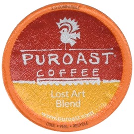 Puroast Low Acid Coffee| Lost Art Single Serve Pods | Medium Roast | High Antioxidants & High pH |No Bitter Aftertaste | Reduced Heartburn & GERD Friendly | 72 Count - Compatible with Keurig Brewer