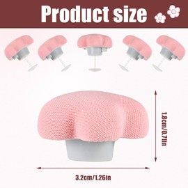 EUIOOVM Pink Duvet Clips, Duvet Cover Clip, Duvet Cover Clips, Can Be Used to Organise Messy Sheets, Curtains, Clothes, Duvet Pins Mushroom Attachment Clip with Button