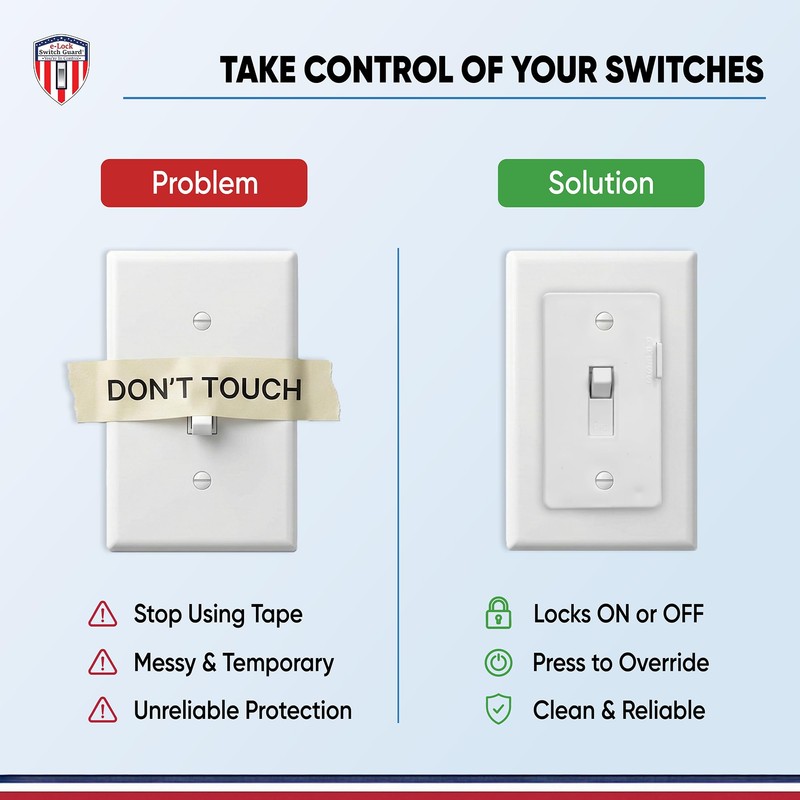 eLock Switch Guard for Toggle Switches | Child Proof Light