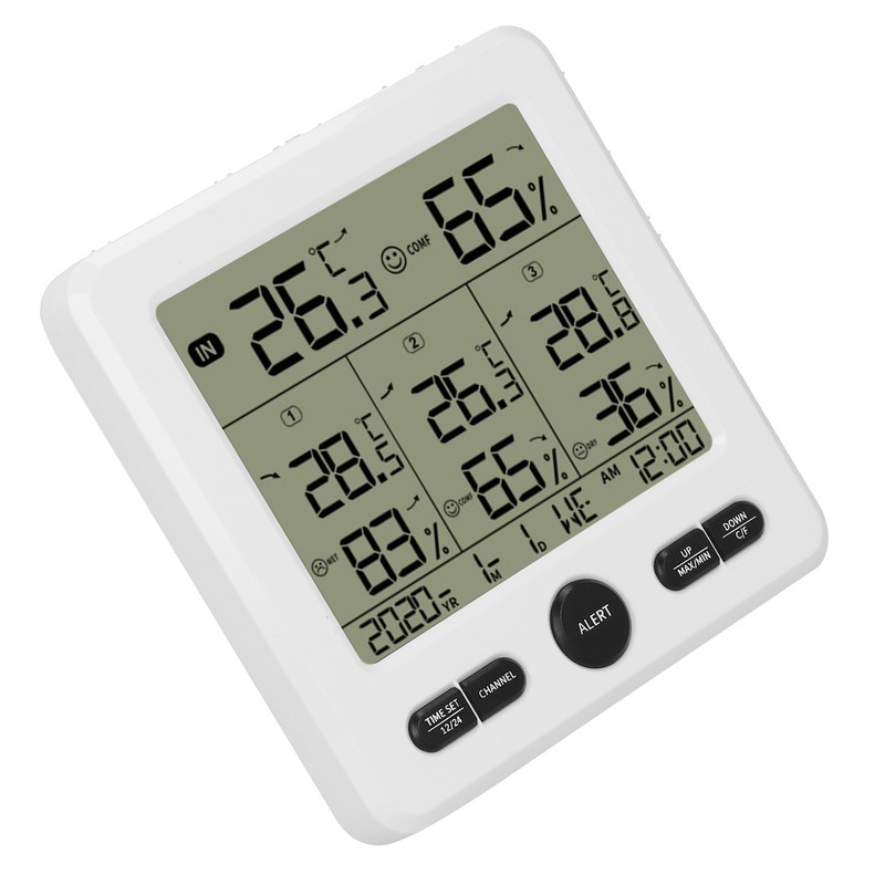 TS‑6210 3 in 1 Wireless Thermometer Hygrometer Indoor Outdoor Temperature