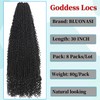 Boho Faux Locs Crochet Hair 30 Inch Goddess Locs 8