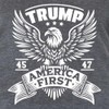 Trump 45 47 America First Eagle Women's Racerback Tank Top