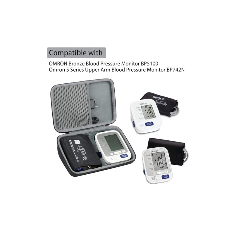 co2CREA Funda rígida de viaje para Omron BP742N Serie 5