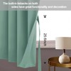 JIUZHEN Blackout Curtains with Tiebacks for Bedroom, Light Blocking and