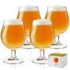True Classic Tulip Beer Glasses, Sparkling Clear Drinking Glasses for