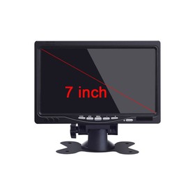 7 inch reversing monitor for reversing & front camera / 12-24 volt/camera power supply/image mirroring / 2 video inputs/e-approval/transporter camping truck/select series