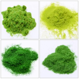 Cayway Pack of 10 Model Building Trees, Miniature Landscape, Static Grass for Artificial Plants, Model Railway, Landscape, Miniature Shrubs, Bushes, DIY Landscape