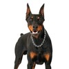 Woofuu Silver Dog Chain Collar,Heavy Duty Chew Proof Stainless Steel