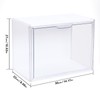 GUDEMAY Clear Acrylic Display Case with Light, Dustproof Stackable Showcase