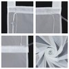 ESLIR Roman Blind with Loops, Kitchen Voile Roman Curtains, Transparent