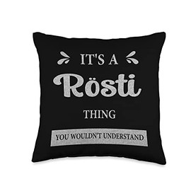 Rosti Switzerland Swiss Favorite Food Favorite Dish Throw Pillow