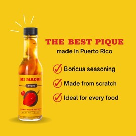 Hot Sauce Trio Set by Mi Madre, Pique Puerto Rico Hot Sauce, Guava, StickerMule Mule Sauce, 5 Fl Oz (Pack of 3)