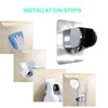 Strong Adhesive and Waterproof Shower Head Holder, Adjustable Handheld Shower