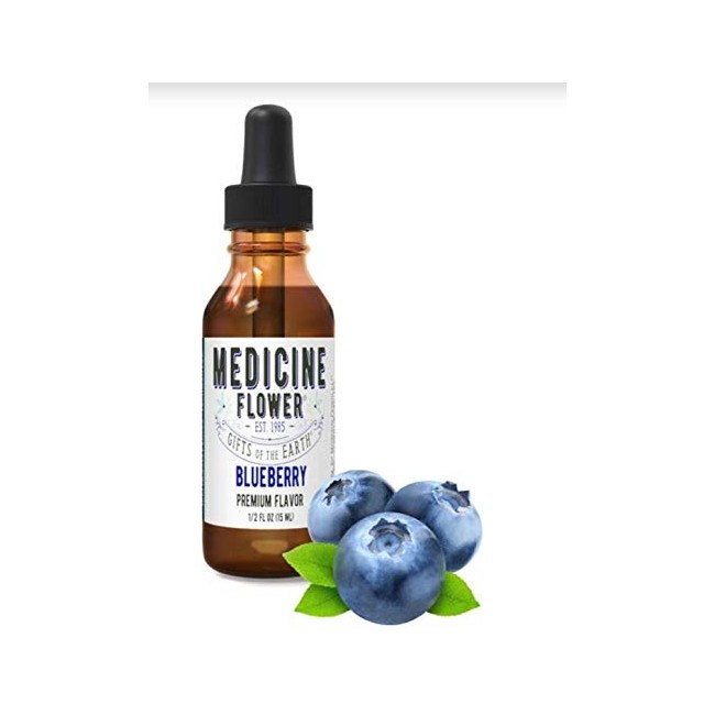 Medicine Flower Pure Flavor Extract Natural Blueberry for Culinary Use .5 Ounce