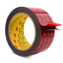 3M Double Sided Mounting Tape VHB 2" x 15.4 Ft 0.025in Thick Black 5925 Heavy Duty Foam Tape Strong Adhesive for Car Décor Home Office Logos