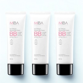 Miba Ion Calcium Mineral BB Cream SPF50+ PA+++ 50ml, 3 pieces / 미바 이온칼슘 미네랄 비비크림 SPF50+ PA+++ 50ml, 3개