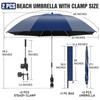 NBtoUS 2 PACK Chair Umbrella with Clamp, 360 ° Adjustable