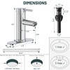 Greenspring Chrome Bathroom Faucets, Single Handle Bathroom Faucet 1 Hole