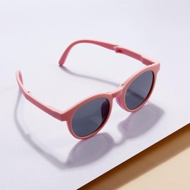 Cyxus Children's Sunglasses Foldable Fashion Polarised Sunglasses UV 400 for Driving Fishing Travel 6022, pink