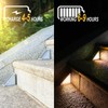 TOTHDATE 2PCS Solar Step Lights Warmwhite Light, Solar Stair Light