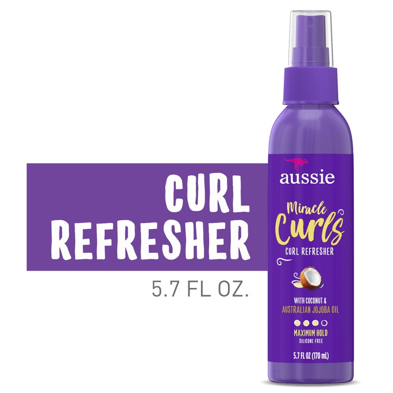 Aussie Miracle Curls Refresher Spray Gel With Coconut & Jojoba