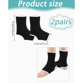 JUKOTA 2 Paar Atmungsaktive Kinder Knöchelbandagen, Elastische Fußbandagen für Atmungsaktive gestrickte Fußgelenkbandage für Mehr Schutz Beim Sport