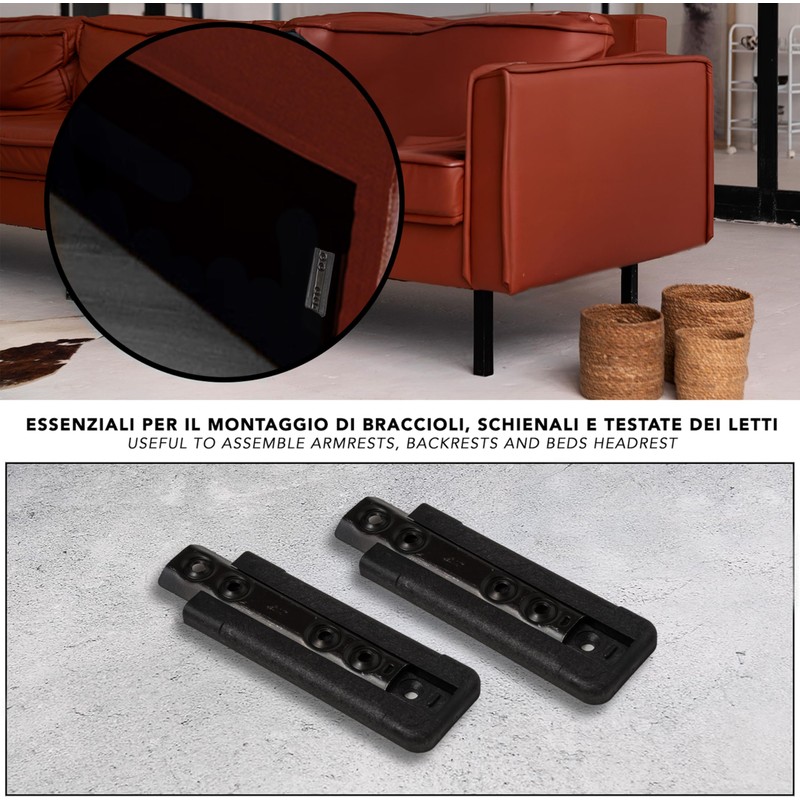 IPEA Concealed Wall Brackets for Concealed Headboard Panels - Fixing
