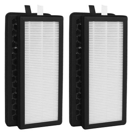 2 Pack Replacement Filter Compatible with Spear & Jackson 38065, Netta 28W, Replace 38062, Captures Dust, Odor, Pet Hair, Formaldehyde, Bacteria – 4-Stage High Efficiency Filtration, Easy to Install