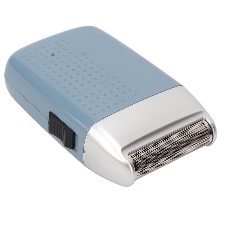 Rechargeable Beard Trimmer Blue USB Waterproof Portable Electric Hair Clipper