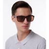 Global Glasses Men's Square Sunglasses Polarised UV Protection CAT 3