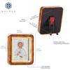 NKlaus Saint Pantaleon Icon in Frame with Plexiglass 7 x