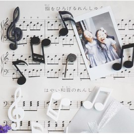 12 Pieces Music Note Magnets, Black & White Magnetic Musical Notes Treble Clef Notations Refrigerator Whiteboards Piano Violin Lesson Teaching Practice Tool
