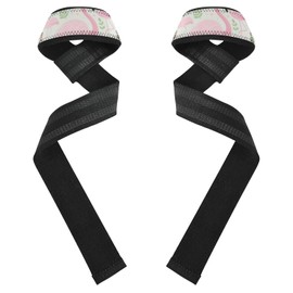 Pink Flamingo - Correas de levantamiento de pesas antideslizantes de 26 pulgadas, para levantamiento de pesas, culturismo, levantamiento de pesas y soporte de levantamiento de peso muerto para munecas