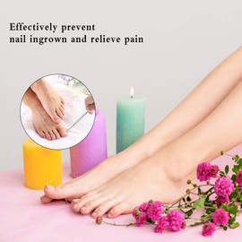 Yangfei Corner Lifter Foot Care Set, Foot Care Instrument Double Instrument Professional Manicure Pedicure Nail Care Set with 1 Cuticle Pusher Made of Stainless Steel Ingrown Toenails Set