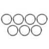 7 Pcs 304 Stainless Steel Metal O Ring Waterproof Rustproof