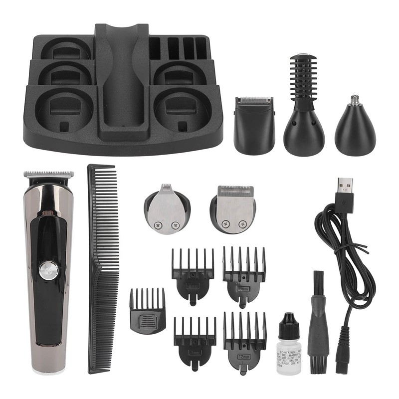 Electric Hair Trimmer IPX7 Waterproof Beard Nose Hair Shaving 5