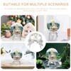 Didiseaon 2 Pcs Crystal Ball Stands, Silver Butterfly Sphere Display
