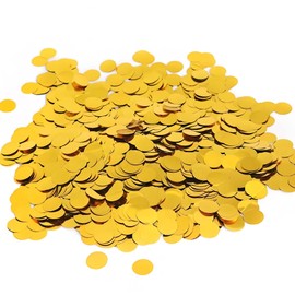 Gold Metallic Foil Confetti 8000 Pcs Shiny Round Table Confetti for Wedding ，Graduation ，Party Decorations,60g of pack