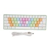 61 Keys Mechanical Keyboard RGB Backlight Colorful Keycaps Mini Wired