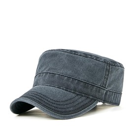 YAMEE Military Cap Unisex - Classic Vintage Army Baseball Cap for Men and Women, Adjustable, Sun Protection, Made of Denim and Cotton