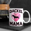 Trendation - Dackel Mama Tasse Geschenk Frauen Dackel-Besitzerin (Weiß)