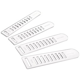 BENECREAT Acrylic Weaving Needles, 1.5/2/ 2.5/ 3cm Clear Knitting Board Fabric Strip Weaving Tools for Fabric Pattern Knitting Arts & Crafts Making