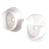 Prime-Line N 6654 White Plastic Closet Pole Sockets (100 Pack)