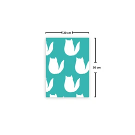 Le Jardin du Lin Printed Cotton Bags with Drawstring, Shopping Bag, Fabric Bag, Fabric Bag, Vegetable Bag, Reusable, Environmentally Friendly, Multipurpose, Foldable, Size: 20 x 30 cm